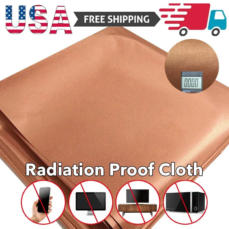 Copper Polyester RFID EMI RF Shielding Cloth For Protection