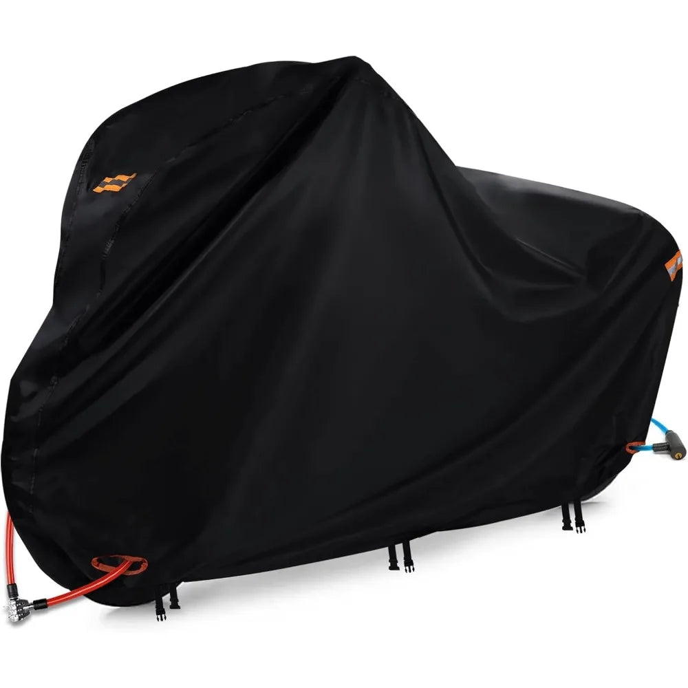 Closure Bike Cover Waterproof With Lock Holes Heavy Duty