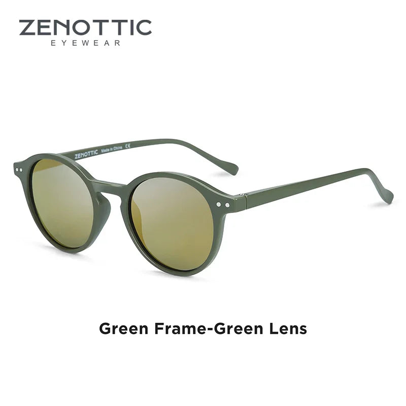 Zenottic Retro Polarized Sunglasses Vintage Round Frame UV400