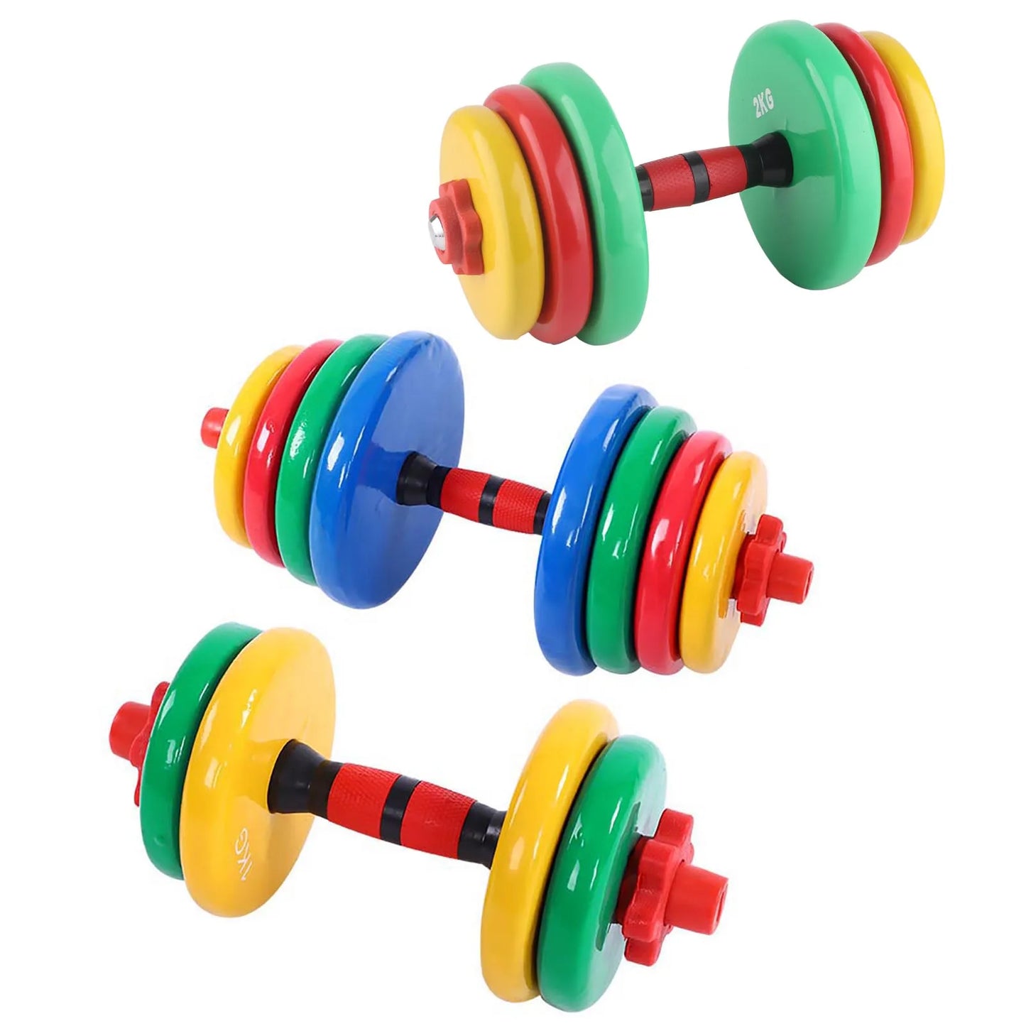 Colorful Removable Non Slip Grip Dumbbell Home Gym