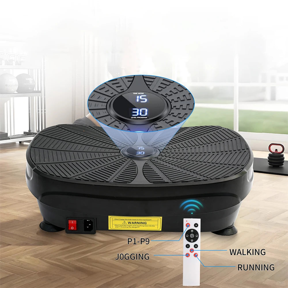 Portable Vibration Plate Whole Body Exercise Kit With Resistance Bands