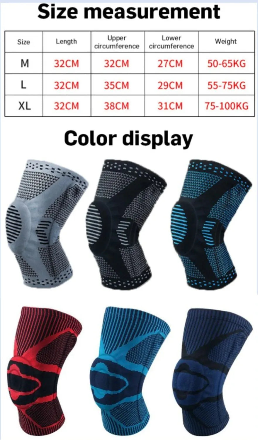 Hign-concerned Knee Brace For Pain Relief With Side Stabilizers Gel Pads For Meniscus Tear Recovery Unisex