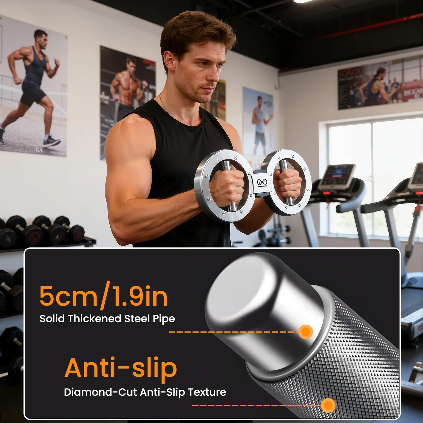 Rotator Machine Multifunctional Grip Strength Trainer For Forearm Exercise