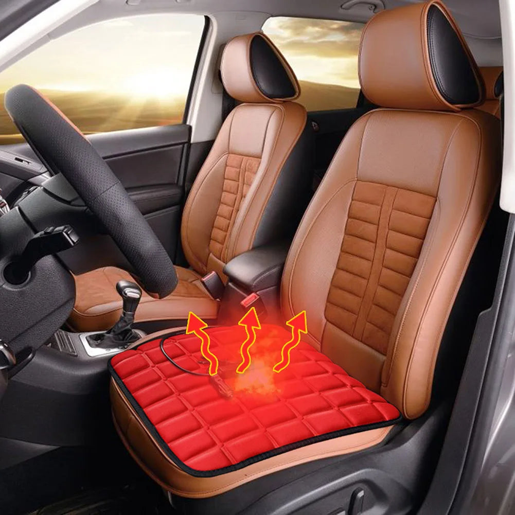 USB  Car Chair Electric Heated Cushion Camping Portable Heating Blanket Thickened Winter Outdoor Home Office Thermal Warmer Pads
