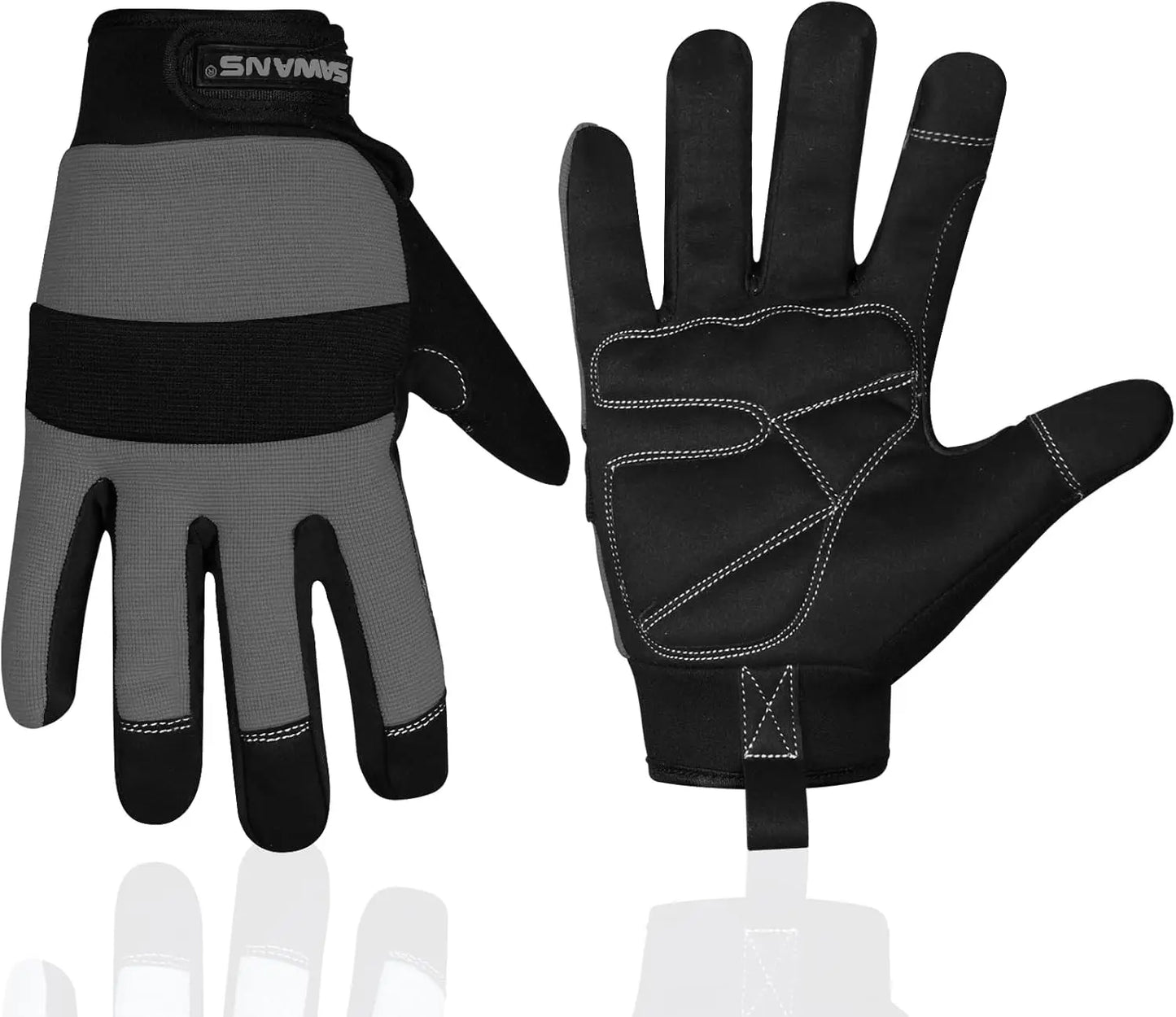 Flexible Padded Palm Safety Work Gloves for Gardening Construction Mechanics