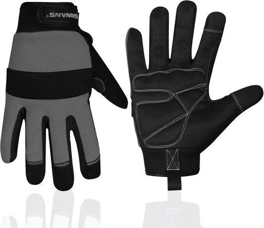 Flexible Padded Palm Safety Work Gloves for Gardening Construction Mechanics