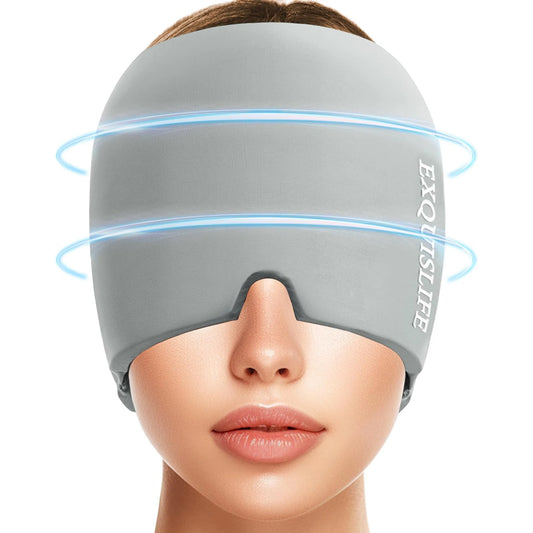 Wrap inus Puffy Eyes Tension Stress Headache Eyes Mask Hot Cold Therapy Migraine Cap Headache Relief Hat Migraine Ice Head Wrap