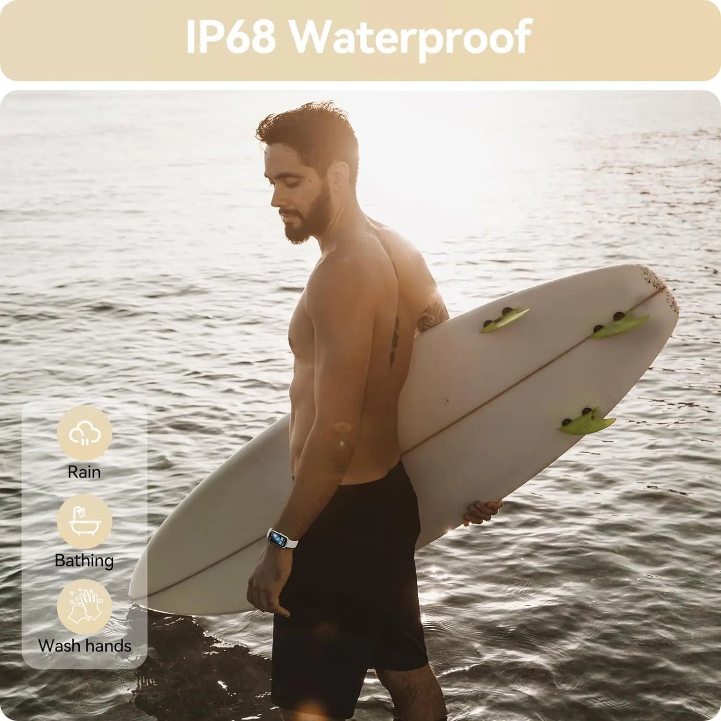 Fitness Tracker With Heart Rate Blood Oxygen Sleep Monitor